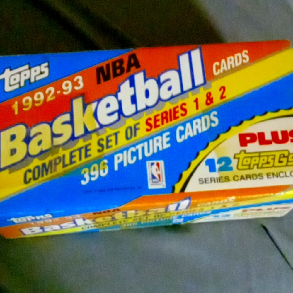 Topps basketball cards complete set of series 1& 2 never been opened 1992-93